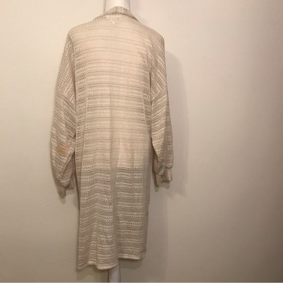 Anthropologie Crochet Long Cardigan Sweaterter Duster One Size Fits Most - Picture 10 of 13